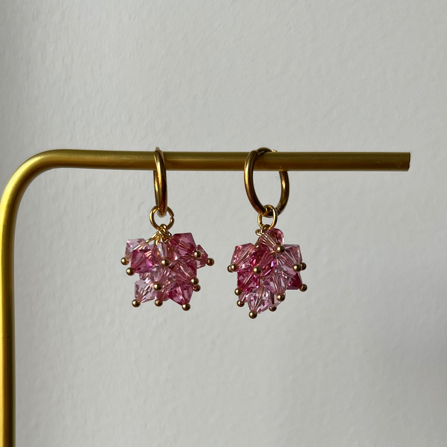 Crystal cluster -korvakorut